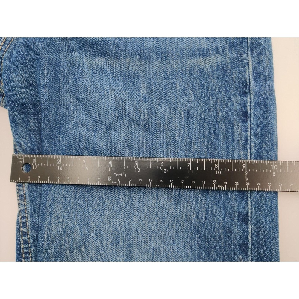 Levi's Size 30x30 Men's Low Pro Straight Jeans Med Wash Blue Jeans Distressed - Picture 13 of 14